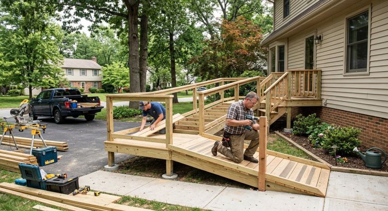 Accessible Ramp Installation in Wilmington, NC